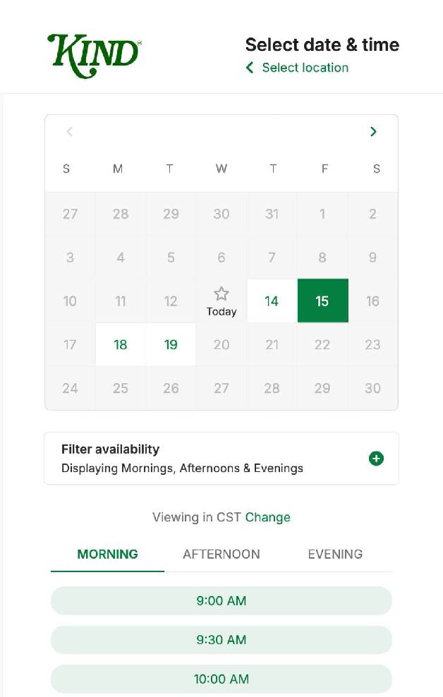 schedule apppointment